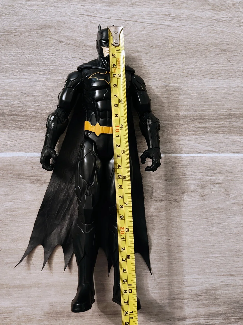DC Comics Batman Figure in Black with Yellow Belt and Emblem